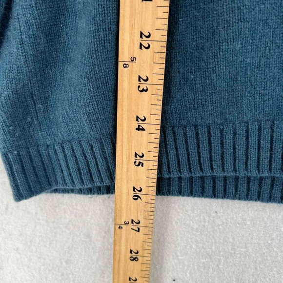 Banana Republic Sweater Mens Blue Cashmere V Neck Long Sleeve Size Large - Picture 6 of 8